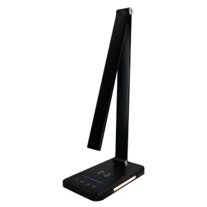 Factory Direct Nordic 5 Colors Temperature Office Touch LED Desk Lamp Dimmable Table Lamp with USB Charger Metal White Shade