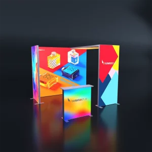 Factory Direct SEG Lightbox Stand Booth Modular LED Backlit Exhibition Stand Custom Size Trade Show Display