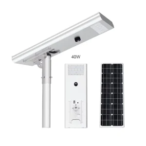 Factory Direct Sale LED Outdoor Solar Street Light with Integrated Controller