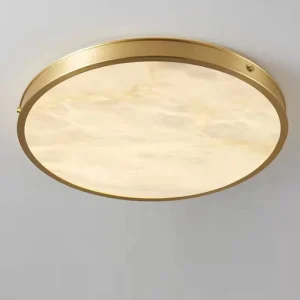 Factory Direct Sale Natural Spanish Marble LED IP65 Chandelier Ceiling for Hotel Bedroom Living Room Study Room