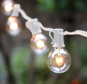 Factory Direct Sales Popular Garden Courtyard Circular Transparent Light Bulbs Holiday Decorative Lights
