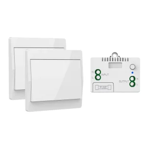 Factory Direct Self-Generating Remote Control Rocker-Type Wiring-Free Waterproof Switches Model QX-301 (1 or 2)