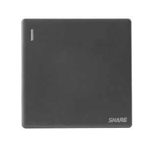 Factory Durable PC Material UK Modern Grey 1 Gang Multi-Way Wall Switch 16A 250V
