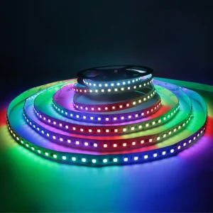 Factory Flexible WS2811 Digital Addressable RGB LED Strip 120 LEDs/m 24V Smart LED Strip for Gaming Desk TV Bedroom and Bar