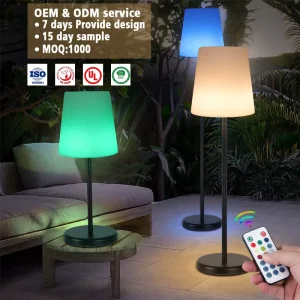 Factory From China 1.54m 220V Dimmable RGB LED Floor Lamp Modern Design with App Control White Living Room Decoration