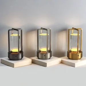 Factory Hot Selling Restaurant Cafe Camping Atmosphere USB Rechargeable Flexible Battery Portable Touch LED Night