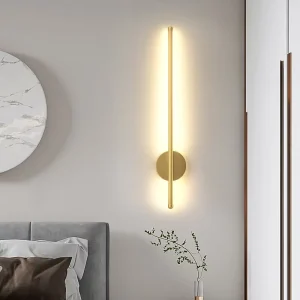 Factory Modern Living Room Bed Long Black Wall Lamp Aluminum Background Wall Lamp for Hotel Bedroom