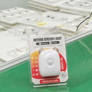 Factory Motion Sensor LED Night Light Small Smart Plug-In Warm White for Nursery and Bedroom