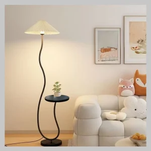 Factory Nordic Modern Minimalist Art Squiggle Floor Lamp Living Room Study Reading Standing Lamp Fabric Floor Lamp