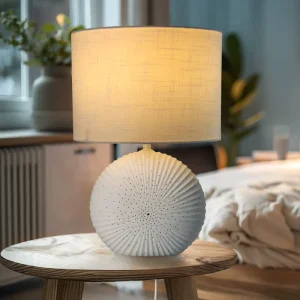 Factory Porcelain Light Bedroom Lamp Ceramic Desk Lamp Cloth Lampshade Table Lamp