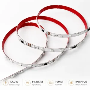 Factory Price IP65 Copper 14.2W M 24V 10mm Smart Smd5050 Pixel RGB LED Strip Hot Selling 60leds m