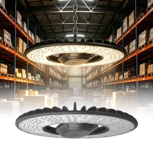 Factory Price LED Aluminum Body Round Shape Switchable Dimmable LED High Bay Light for Warehouse Workshop Industrial