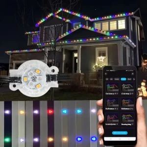 Factory Price Led Pixel Point Light DC24V IP66 Waterproof Smart RGB CRI80 6LED PC Landscape Outdoor Pixel Lights Decoration