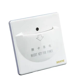 Factory Price White Pop Low Frequency Key Card Power Socket Wall Switch Hotel Key Card Switch 16A 250V IP65 86mm*86mm