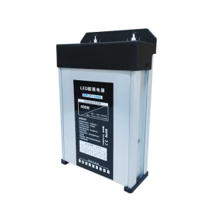 Factory Rainproof 12V24v 400W Transformer LED Switching Power Supply AC DC Waterproof Plastic 2 Year Warranty