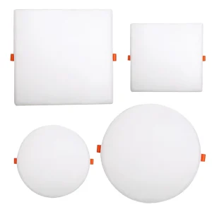 Factory Slim 3W 24W Round Square Plastic LED Panel Light Ultra thin Modern 3D Ceiling Recessed Lamp for Home Office