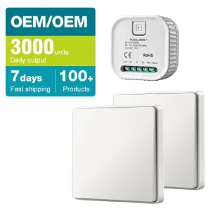 Factory Smart Light Switch Home 433Mhz Easy to Install ABS Wireless Remote Control Wireless Wall Switches