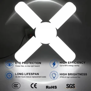 Factory Supply Deformable LED Leaf Bulb E27 B22 Available High Efficiency Energy Saving for Global
