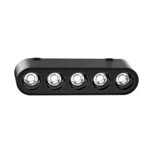 Factory Ultra Thin 220V Indoor Aluminum LED Magnetic Grille Light for Exhibition Halls, Adjustable