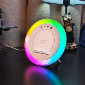 Factory new Multi function Desk Lamp Wireless Phone Charging for Speaker Ambient Lighting Dorm bedroom Bedside Night Light