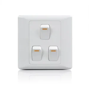 Factory price good reputation 3 gang 1way wall mounted electric switch brand