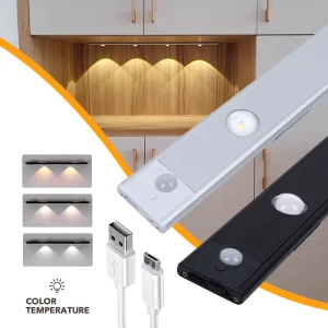 Fixtures Cabinet High Quality Manufacture Kitchen Under Lighting Fixtures Spot IR Door Sensor LED Cabinet Lamp Battery Model
