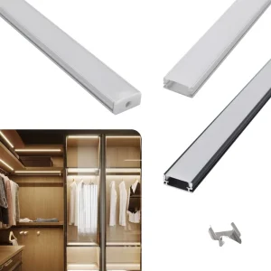 Flat LED Strip Light Aluminum Profile for Stairs Cabinets and Furniture