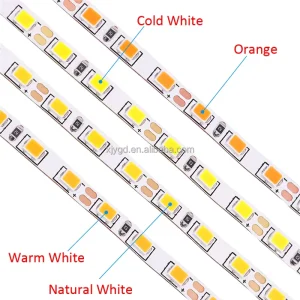 Flexible 2835 LED Strip Light 12V 120 LEDs/m 4mm PCB Warm Cool Natural White IP20