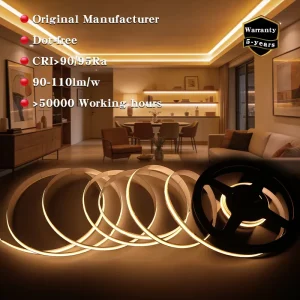 Flexible COB LED Strip Light 24V 12v High Brightness Uniform Lighting Dimmable 3000K 4000K 6500K Led Strip Light 5m 10m Roll
