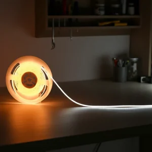 Flexible Copper COB LED Strip 24V 8mm IP33 CRI90 USB Exhibition Booth Store Window Decoration