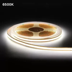 Flexible Indoor COB LED Strip Light 528 LEDs/m White 6000K 4000K 2700K CRI 90 12V/24V 8mm