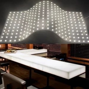 Flexible LED Panel Board DC24V 28W Warm White SMD2835 LEDs CRI 90 High Brightness Backlighting for Kitchen Marble Stone