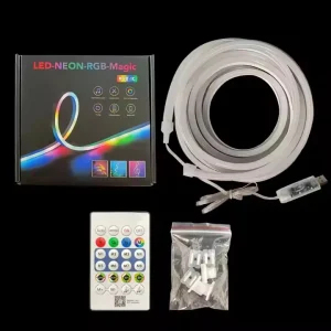 Flexible Neon Light Strip RGB IP65 Multiple Modes App Remote Control for Christmas