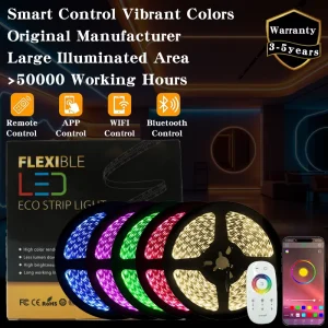 Flexible RGBW/RGB LED strip light 60/96/120 LEDs 12V/24V high-density 3000K/4000K/6000K