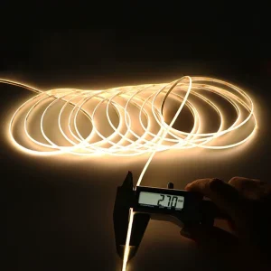 Flexible Ultra Narrow White 6000K 4000K 2700K Cri 90 5v 12v 24v 2.7mm Cob Led Strip Free Cut Dotless Cob Led Strip Light