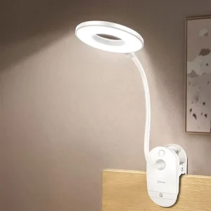 Flexo Table Lamp LED Desk Lamp Touch Clip Study Lamps Magnifier Gooseneck Desktop USB Table Light Rechargeable 18650 Battery