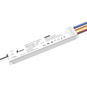 Flicker-Free Dual Output 60W AC LED Driver with Adjustable Wattage and CCT-Changeable Sensors for Lighting