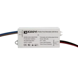 Flicker-Free LED Driver 18W 500mA 30-38V Dimmable Constant Current Power Supply