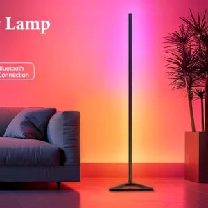 Floor Lamp 16 Million Color LED Floor Lights Smart LED Corner Lamp for Living Room with Music Sync Standing Lamp with App