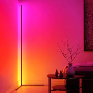 Floor Lamp Corner RGB Magic Color LED Remote Control Modern Design Living Room Bedroom