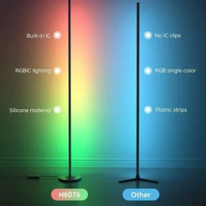 Floor Lamp LED Corner Lamp Works with Alexa 1000 Lumen Smart Modern Floor Lamp with Music Sync and 16 Million DIY Colors