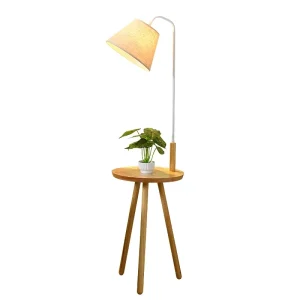 Floor Lamp Simple Modern Warm Cloth LED Remote Control Vertical