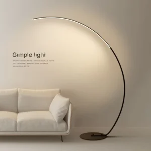 Floor Lamp Sofa Corner LED Decorative Lamp Designer Nordic Minimalist Bedroom Atmosphere Lamp Tri Color Stepless