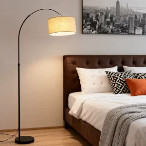 Floor Lamp Vertical Fishing Piano Lamp LED Iron Dimmable