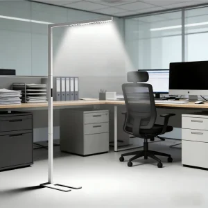 Floor Lamp for Reading Smart Work Lighting Full Spectrum Channel LED Desk Lamps Contemporary Vertical Standing Modern Luxury
