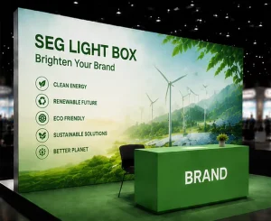 Floor Standing LED Fabric Light Box for Exhibition Display