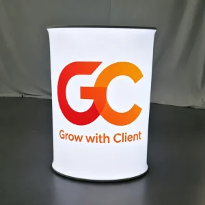 Foldable Exhibition Counter Portable Trade Show Display Stand with LED Lighting