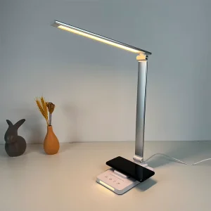 Foldable Modern Wireless Study Reading Light Desk Lamp with Touch Control LED USB Rechargeable for Reading Room