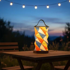 Folding Wooden Rotating Lamp with Touch Sensitive and Quick USB Rechargeable Home Table Light Decorative Lighting