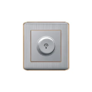 Foreign Trade Stainless Steel Dimmer Speed Control Switch 86 Type 500 1000W Wall Mounted Gear Settings Flame retardant